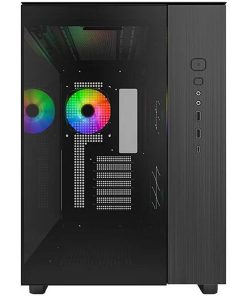 Alternative view of Montech KING 65 PRO Mid Tower ATX Case with 3 ARGB PWM Fans, 360mm Radiator Support, Tempered Glass – Black