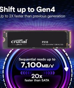 Crucial P310 1TB PCIe Gen4 NVMe SSD high-speed internal drive