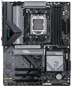 Alternative view of GIGABYTE B850 Eagle WiFi 6E Motherboard – ATX, AM5 Socket, DDR5, PCIe 5.0, 3x M.2, USB-C, 1GbE LAN