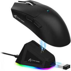 Attack Shark X11 Wireless Gaming Mouse with RGB Charging Dock – Black Edition