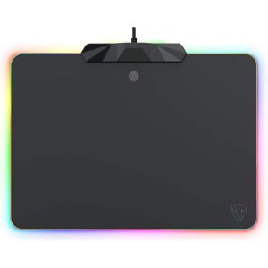Motospeed RGB Gaming Mouse Pad 13.8x9.8 Inch – LED Lighting Effects, Wired Hard Surface Mouse Mat for PC & Laptop