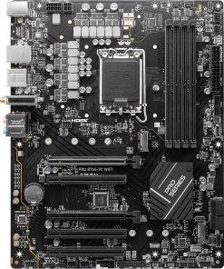 Alternative view of MSI PRO B760-VC WiFi ATX Motherboard – LGA 1700, DDR5, PCIe 4.0, M.2, 2.5Gb LAN, USB 3.2 Gen2, Wi-Fi 5 – Supports 12th & 13th Gen Intel