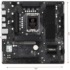 Alternative view of ASRock B760M PG Lightning WiFi Micro ATX Motherboard – LGA 1700, DDR5, PCIe 5.0, M.2, Wi-Fi – Supports 12th, 13th & 14th Gen Intel Core