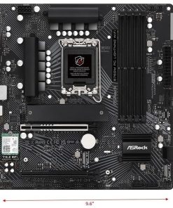 Alternative view of ASRock B760M PG Lightning WiFi Micro ATX Motherboard – LGA 1700, DDR5, PCIe 5.0, M.2, Wi-Fi – Supports 12th, 13th & 14th Gen Intel Core