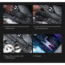 darkFlash ARGB M.2 SSD Heatsink Cooler for NVMe & SATA