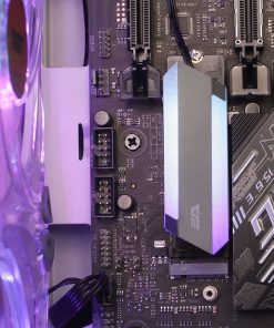 Aluminum ARGB M.2 SSD Heatspreader for NVMe & SATA SSDs
