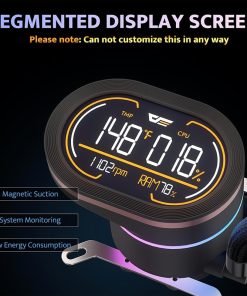 DarkFlash DH360D V1.2 360mm Black Liquid CPU Cooler with Display