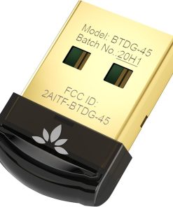 USB Bluetooth Adapter Dongle for PC Laptop Desktop, Windows 11/10/8.1/8, Connect Headphones, Speakers, Keyboards, Mice & Printers