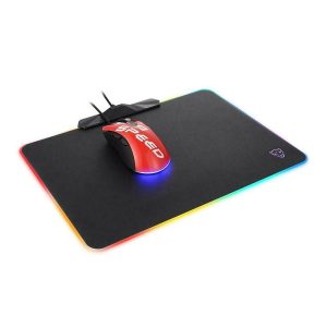 Motospeed P98 Medium Gaming Mouse Pad with RGB Lighting 350x252mm, Black