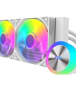 Darkflash DG240 240mm ARGB AIO Liquid CPU Cooler – Low Noise, 1800RPM, 315W TDP, White – Supports LGA 18XX/1700/1200/115X & AM5/AM4/AM3