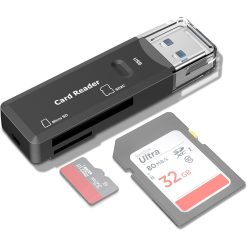 USB 3.0 Memory Card Reader Micro SD TF for PC, Laptop & Multi Devices High-Speed Card Adapter
