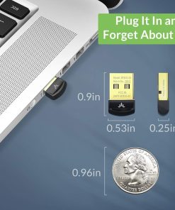Alternative view of USB Bluetooth Adapter Dongle for PC Laptop Desktop, Windows 11/10/8.1/8, Connect Headphones, Speakers, Keyboards, Mice & Printers