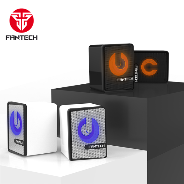 Fantech BEAT GS203-W Gaming Speaker with Jack & USB, RGB Lighting HIFI Subwoofer White - Image 2