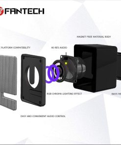 Alternative view of Fantech BEAT GS203-B Gaming Speaker with Jack & USB, RGB Lighting HIFI Subwoofer Black