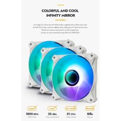 Alternative view of Darkflash DV240S 240mm AIO ARGB Liquid CPU Cooler – Magnetic LCD Display, PWM Fans, LGA 1700 & AM5 Support (White)