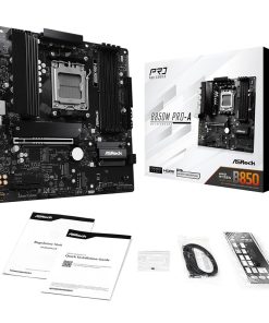 Alternative view of ASRock B850M Pro A Micro ATX Motherboard AMD AM5 Ryzen 9000/8000/7000, DDR5 8000+MHz, PCIe 5.0, WiFi 6E, 2.5G LAN