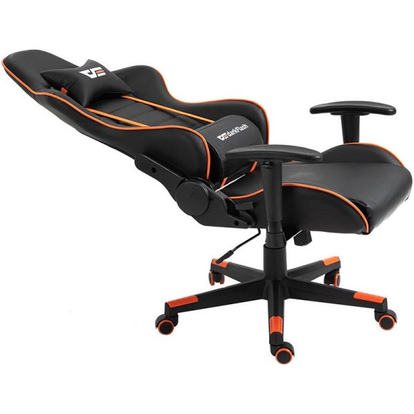 DarkFlash RC350 Gaming Chair Black/Orange Butterfly-Function Series, 24 Density Cotton Backrest & Seat Cushion, 160° Reclining, Iron Frame - Image 3