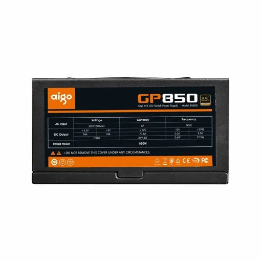 Darkflash Aigo GP850 850W 80 Plus Bronze ATX Power Supply – Non-Modular, Reliable Performance - Image 3