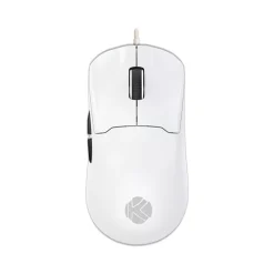 KGaming K36 Wired Gaming Mouse – 800‑6200 DPI, 50 g Lightweight, Braided USB Cable (White)