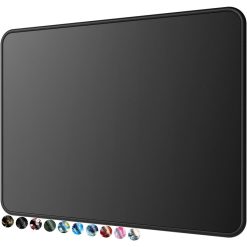 MROCO Large Gaming Mouse Pad 30% Bigger Waterproof Anti-Fray Stitching Non-Slip Rubber Base Premium Textured Surface for Laptop, Office & Home Black 8.5x11 Inch