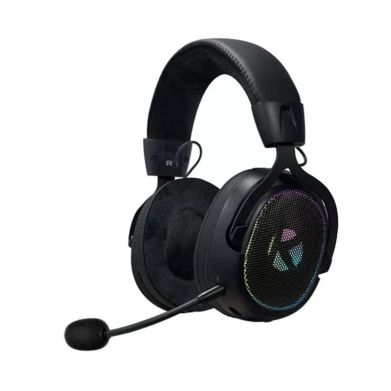 KGaming K10 Wireless Gaming Headset – Tri‑Mode Connectivity, 7.1 Surround, Up to 25 Hours Battery (Black)
