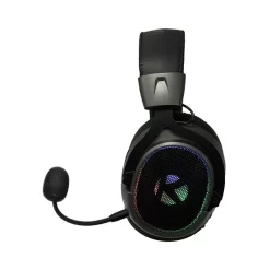Alternative view of KGaming K10 Wireless Gaming Headset – Tri‑Mode Connectivity, 7.1 Surround Sound, 1000 mAh Battery (Black & Grey)