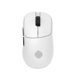 Alternative view of KGaming K18 8K Tri‑Mode Wireless Gaming Mouse – Wired/2.4GHz/Bluetooth Connectivity, 26,000 DPI, Ultra‑Low Latency (White)