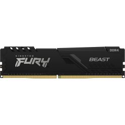Alternative view of Kingston FURY Beast 16GB (1x16GB) DDR4 3200MHz CL16 Dual Channel Desktop Memory – Black