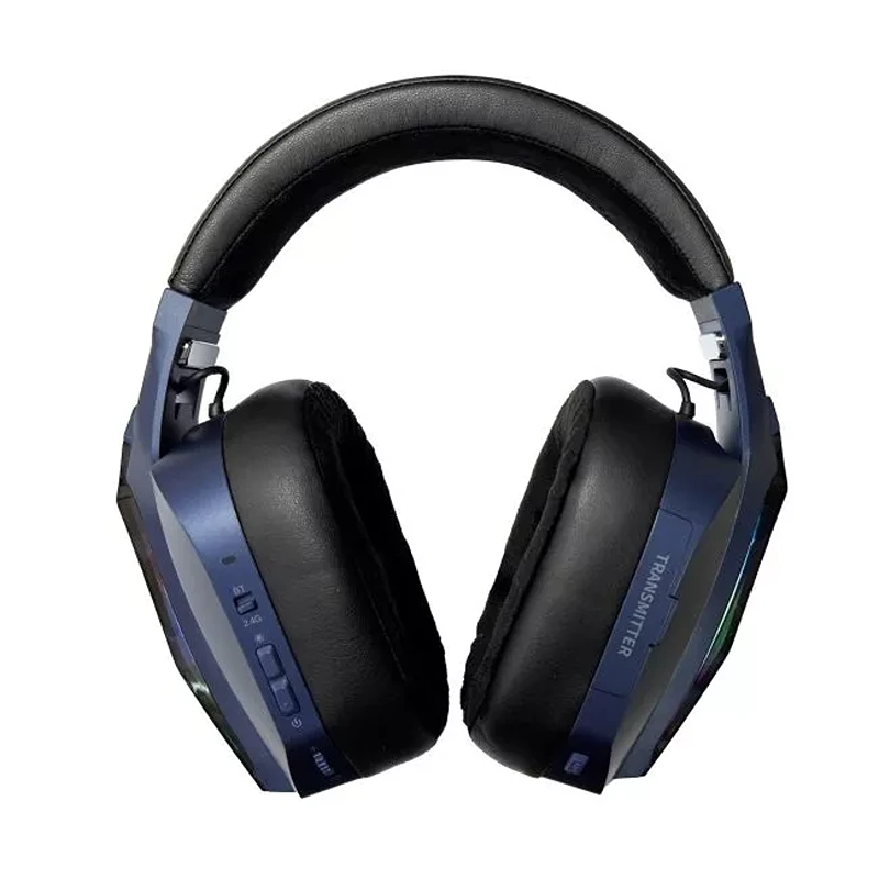 KGaming K30 Wireless Gaming Headset – Tri‑Mode Connectivity, 7.1 Surround Sound, 1000 mAh Battery (Black & Blue) - Image 2