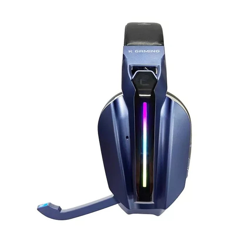 KGaming K30 Wireless Gaming Headset – Tri‑Mode Connectivity, 7.1 Surround Sound, 1000 mAh Battery (Black & Blue) - Image 3