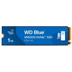 Western Digital WD Blue SN5000 1TB NVMe M.2 Internal SSD, PCIe Gen4, Up to 5150MB/s Read, 4900MB/s Write