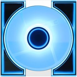 Alternative view of Darkflash DM8 120mm Case Fan – ARGB Lighting, 3-Pin & 4-Pin PWM Connection, High Airflow Cooling – White