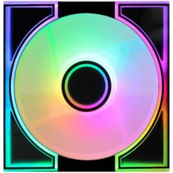 Alternative view of Darkflash DM8 120mm Case Fan – ARGB Lighting, 3-Pin & 4-Pin PWM Connection, High Airflow Cooling – Black