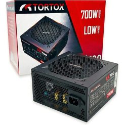 Tortox LX700 700W ATX Power Supply Gaming PSU Low Noise 12cm Cooling Fan 6+2 Pin VGA Intel & AMD Compatible 160–264V Input - Black