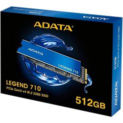 ADATA LEGEND 710 512GB M.2 NVMe PCIe Gen3 x4 SSD 2400MB/s Read 1800MB/s Write 2280