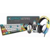 KGaming 4-in-1 Gaming Combo Pack KMP-04 Gaming Keyboard Mouse Headset Mousepad RGB USB Black