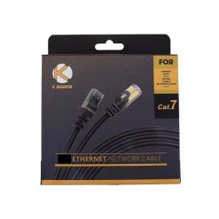 KGAMING Computer Ethernet Cable CAT-7 High-Speed RJ45 LAN Network Cable Black