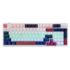 KGaming Arctic Rift Wireless Tri-Mode Mechanical Keyboard (Cream Blue) – Hot-Swappable RGB Gaming Keyboard