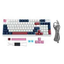 KGaming Arctic Rift Wireless Tri-Mode Mechanical Keyboard (Cream Blue) – Hot-Swappable RGB Gaming Keyboard