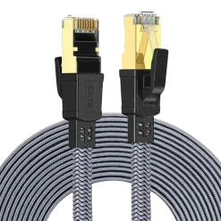 Twisted Minds Braided CAT8 FTP Flat Ethernet Cable Transmission Rate 40Gbps / 2000MHz