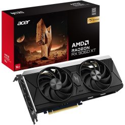 بطاقة الرسومات للألعاب Acer Nitro Radeon RX 9060 XT OC بسعة 16 جيجابايت GDDR6 مع PCIe 5.0 وسرعة تعزيز تصل إلى 3.3 جيجاهرتز وتبريد FrostBlade 4.0 وHDMI 2.1