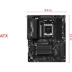 اللوحة الأم ASRock X870 Challenger WiFi AMD X870 بتنسيق ATX لمعالجات Ryzen من السلسلة 9000، مع DDR5 بسرعة 8000+ ميجاهرتز OC وPCIe 5.0 وWiFi 7 وUSB4