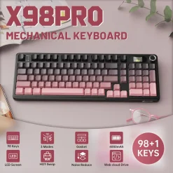 اشترِ لوحة المفاتيح الميكانيكية اللاسلكية للألعاب Attack Shark X98 Pro في البحرين