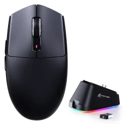 اشترِ فأرة الألعاب اللاسلكية ثلاثية الأوضاع Attack Shark G3 PRO مع قاعدة شحن بإضاءة RGB | دقة 25,000 DPI | GamesGravity البحرين