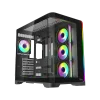 Twisted Minds Flux Series ATX Mid Tower Gaming Case - Black | TM-FLUX-B