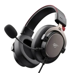 Buy Havit H2015E Black + Ochre Wired Gaming Headset with Detachable Microphone in Bahrain | GamesGravity