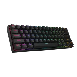 لوحة مفاتيح Redragon K530 Pro Draconic الميكانيكية المدمجة للألعاب بإضاءة RGB وبحجم 60% – مفاتيح بنية