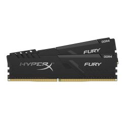 HyperX FURY بسعة 16 جيجابايت (2 × 8 جيجابايت) DDR4 بتردد 3200 ميجاهرتز وCL16 | طقم ذاكرة مكتبية منخفض الارتفاع بدون RGB | DIMM ‏288 سنًا