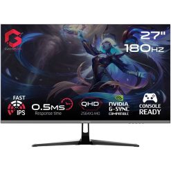GAMEON GOPS27QHD180IPS 27" QHD Fast IPS Gaming Monitor, 180Hz, 0.5ms, 16.7 Million Colors - Black