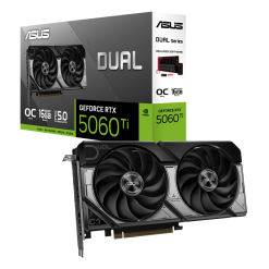 ASUS Dual GeForce RTX 5060 Ti OC Edition 16GB GDDR7 Graphics Card – Dual-Fan Gaming GPU